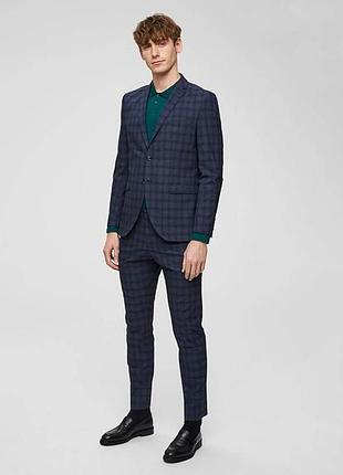 Мужской костюм в клетку selected homme mylologan navy 97