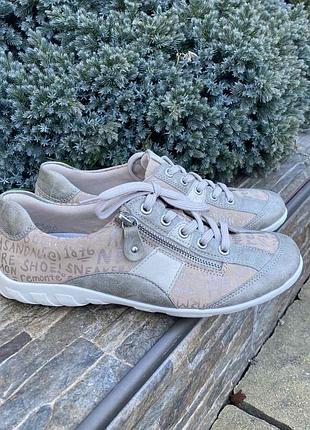 Remonte німеччина зручні фірмові шкіряні кросівки снікерси жіночі 38р. оригінал