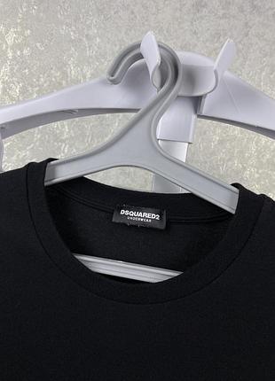 Мужская черная облегающая футболка dsquared2 m4 фото