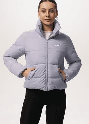 Куртка женская легкая "nike" голубая