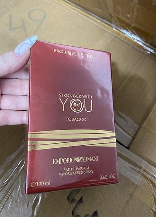 Armani stronger with you tobacco парфумована вода 100мл