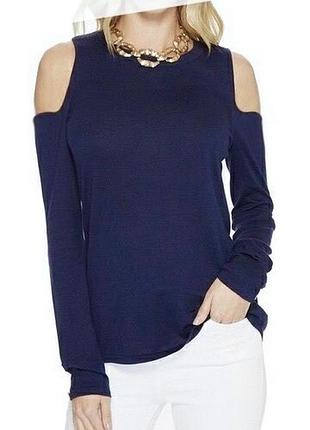 Кофта с открытыми плечами темно синяя hobbs