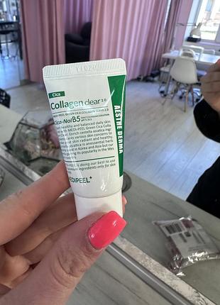 Успокаивающая глубоко очищающая пенка для умывания medi peel green cica collagen 15мл