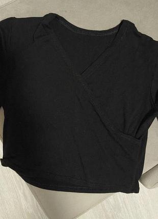 Кроп-топ кроп топ черный лонгслив лонгслив укороченный короткий длинный рукав