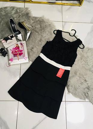 Нове чорне плаття з 3д квітами monsoon