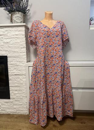 Платье в цветочный принт