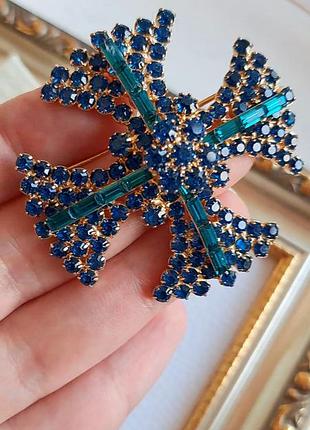 Weiss вінтажна брошка мальтійський хрест