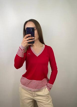 Женский красный кофта кофтинка свитер lacoste 34