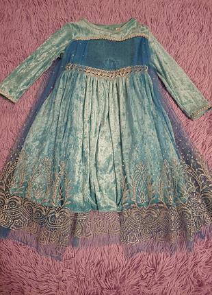 Платье эльзы 92-98 см