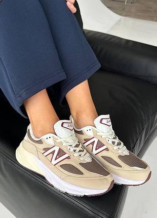 Брендовые кроссовки new balance 990v6 x loro piana