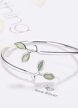 Браслет покрытия серебра 925 проби нежность