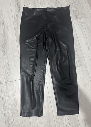 Брюки эко кожа zara xl