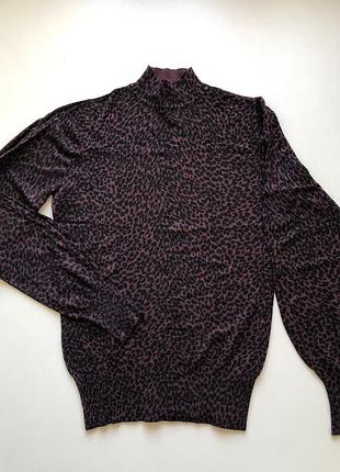 Леопардовий гольф леопардова водолазка базова джемпер светр oasis светрик світер базовий