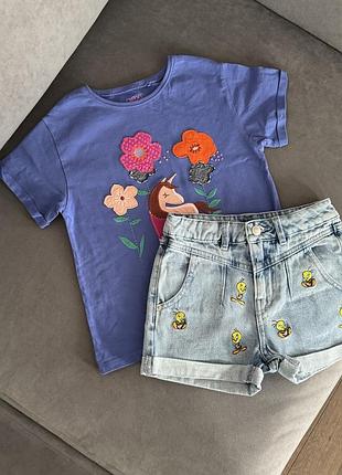 Набор шорты футболка