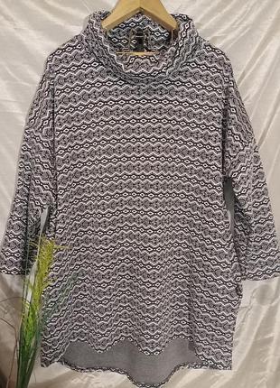 Туніка сукня плаття батал великий розмір трикотаж віскоза італія