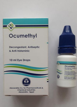 Ocumethul, голубі краплі, оригінал єгипет