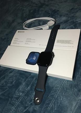 Apple watch последняя модель mr9a3ll/a apple watch series 9 45mm midnight ai midnight sb m/l gps