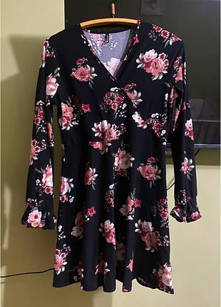 Платье в цветочный принт