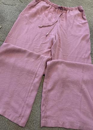 Штаны коттон палаццо люкс бренд