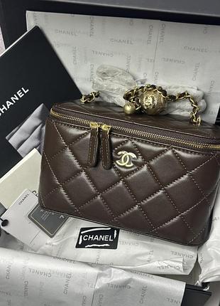 Шкіряна сумка в трендовому шоколадному кольорі🤎