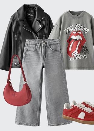 Новинка! стильна шкіряна куртка-косуха zara унісекс.