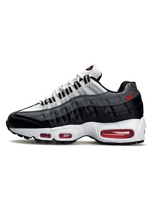 👟 жіночі кросівки nike air max 95 black grey white  👟