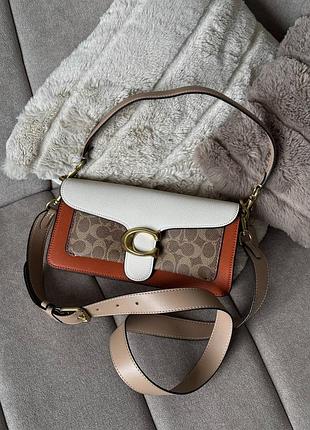 Кожаная сумка коач coach eye