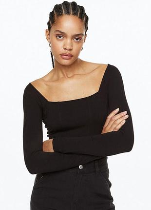 Боди с квадратным вырезом h&m