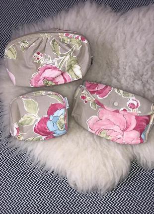 Набір комплект косметичок danielle боксів подорожей тревел квітковий лот