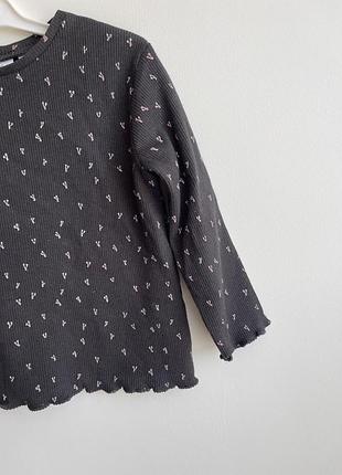 Реглан в рубчик зара, кофтинка zara , 9-12, кофта 3