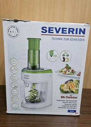 Електрична терка + ломтерізка + спіральна овочерізка severin km 3921
