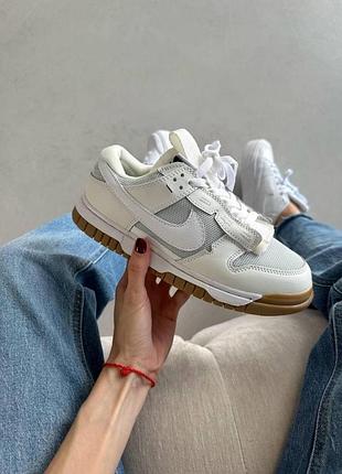 Кросівки найк nike air dunk jumbo photon dust gum light brown