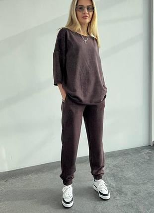 Костюм женский футболка брюки петля тай-дай, туречкова не скатывается и не линяет