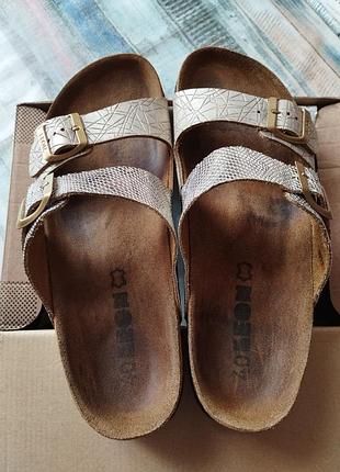 Шльопанці жіночі leon 4011 золотиста змія ортопедичні