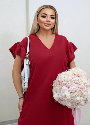 Женское льняное платье