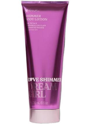 Парфюмированный лосьон для тела с шиммером pink victoria’s secret dream girl