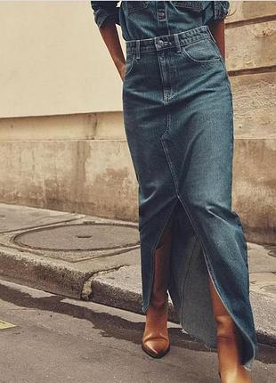 Джинсова спідниця zara, р. s