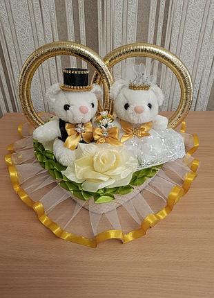 Свадебные кольца с мишками
