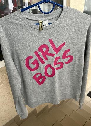 Женский свитшот h&m girl boss
