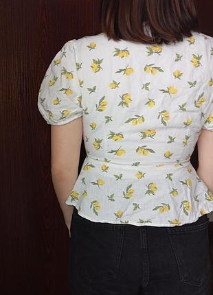 Блуза в цветочный принт