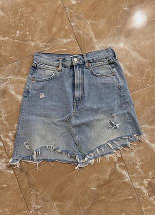 Джинсовая юбка zara