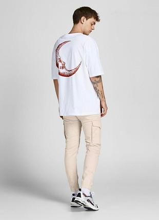Брендовые брюки карго с карманами jack & jones оригинал tapered paul этикетка