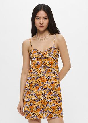 Жіноча весняно-літня сукня з квітковим принтом