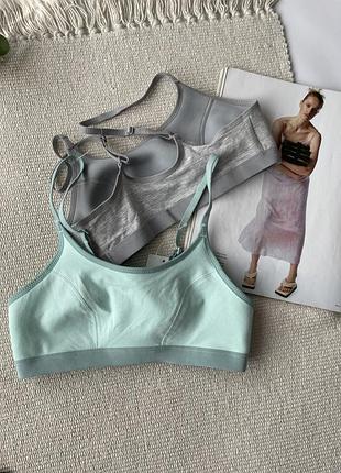 4 / 32 комплект 2 шт котоновий топ з ущільненим передом