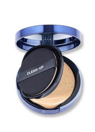 # 19 кушон зі змінним блоком 19 тон cu skin clean-up skinfit cushion spf 50+ pa+++, 15 г + 15 г