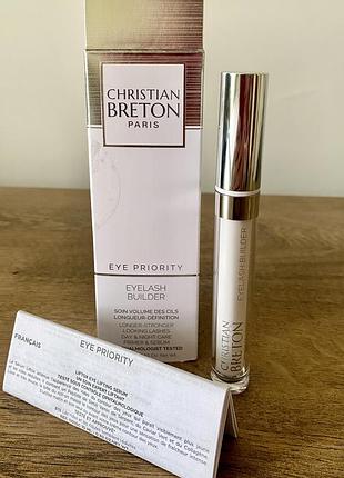 Новая идеальная сыворотка для укрепления и роста ресниц christian breton eyelash builder, 5 г., франция, оригинал