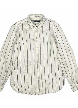 100% льняная рубашка max mara