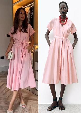 Ніжне плаття сорочка zara 48-50 рідкісний розмір!!!