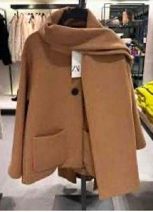 Пальто жакет вовна zara