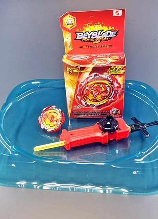 Beyblade бейблейд revive phoenix (ревайв феникс) b-117 + арена 40×34 см! бей блейд б-117 з запускалкою!